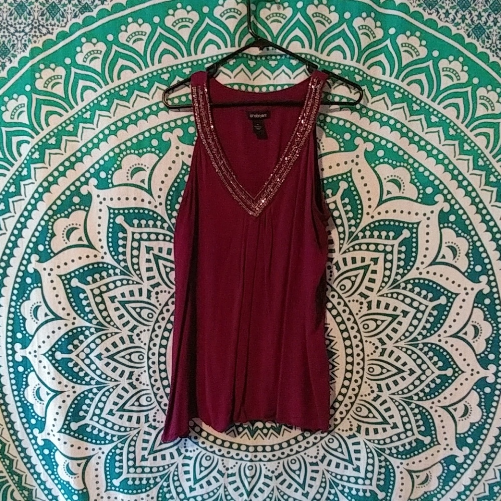 Beauitful deep purple blouse